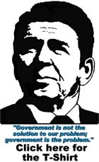 Ronald Reagan Quote - "Government is not the solution to our problem; government is the problem."